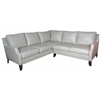 Traditional 2 Pc Sectional with Tapered Legs-American Headliner Program