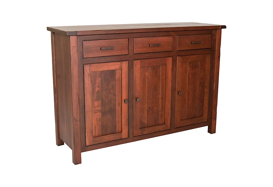 Adele Buffet with Plank Top by Meadow Lane Wood at Saugerties Furniture Mart