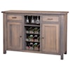 Meadow Lane Wood Adele Wine Cabinet