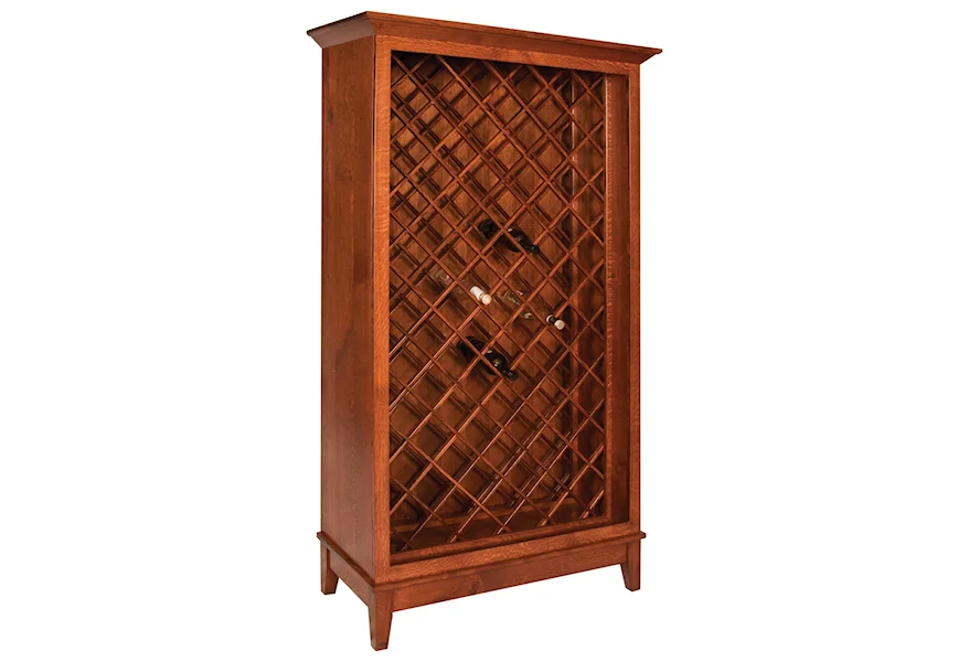 Canterbury Wine Cabinet by Meadow Lane Wood at Saugerties Furniture Mart