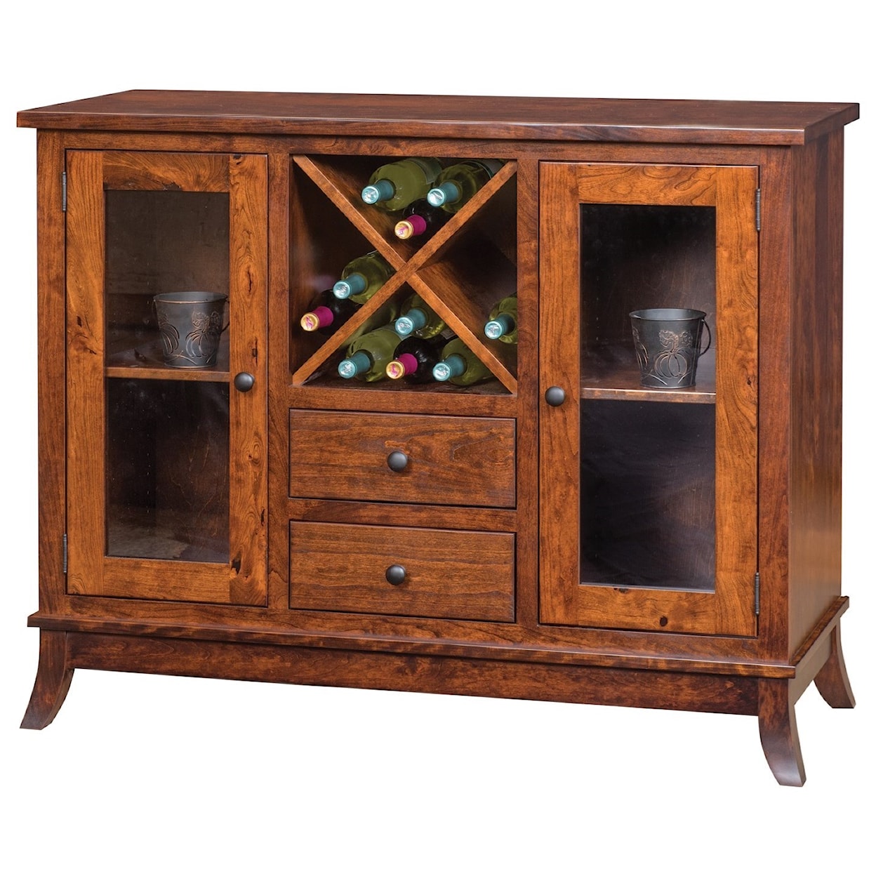 Meadow Lane Wood Covington Wine Cabinet