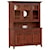 Meadow Lane Wood Larkspur Contemporary Buffet with Hutch with Built-In Lighting