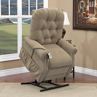 Casual 2-Way Lift Recliner with Tufted Back