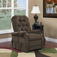 Casual 2-Way Lift Recliner with Tufted Back