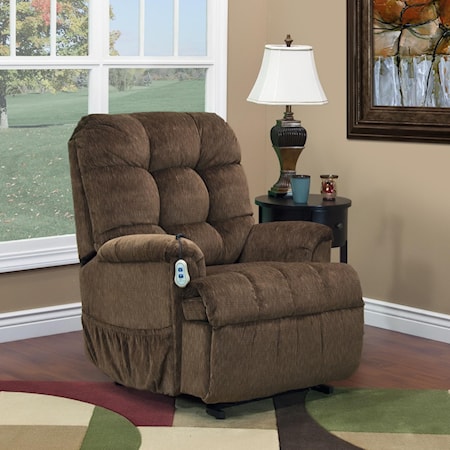 Wall-Away Lift Recliner with Tufted Back