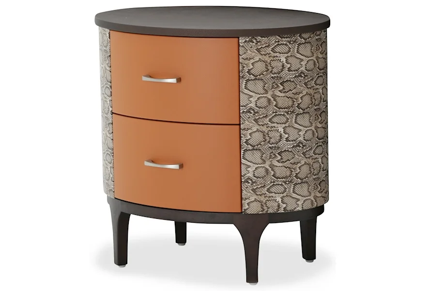 21 Cosmopolitan Oval Bachelor's Chest by Michael Amini at Jacksonville Furniture Mart