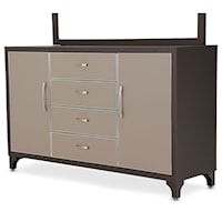 Dresser with Vinyl Faced Doors and Drawers