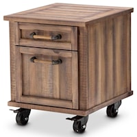 Rustic File Cabinet w/ Casters