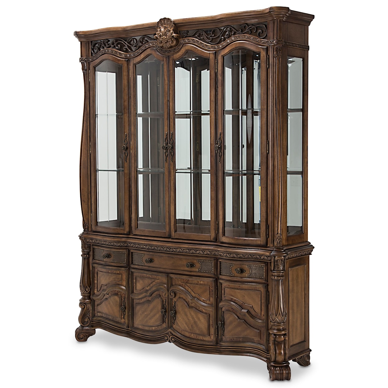 Michael Amini Edens Paradise China Cabinet with Buffet