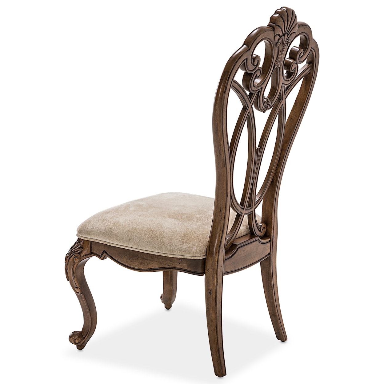 Michael Amini Edens Paradise Wood Back Side Chair