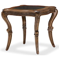 Ornate End Table with Traditional Style