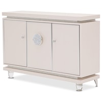 Contemporary Glam Sideboard with Crystallized Accents