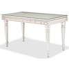 Michael Amini Glimmering Heights Writing Desk with Glass Top