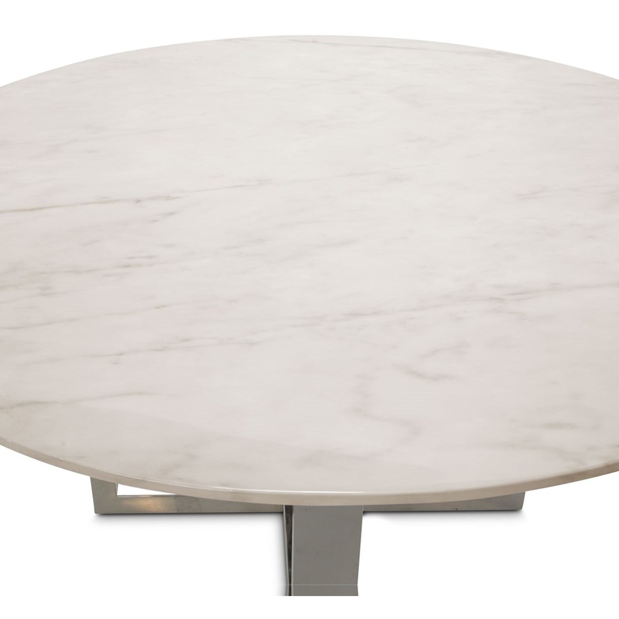 Michael Amini Halo Round Marble Top Dining Table