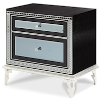 Upholstered Nightstand w/ 2 Drawers