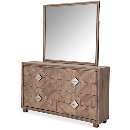 8-Drawer Dresser and Mirror Set