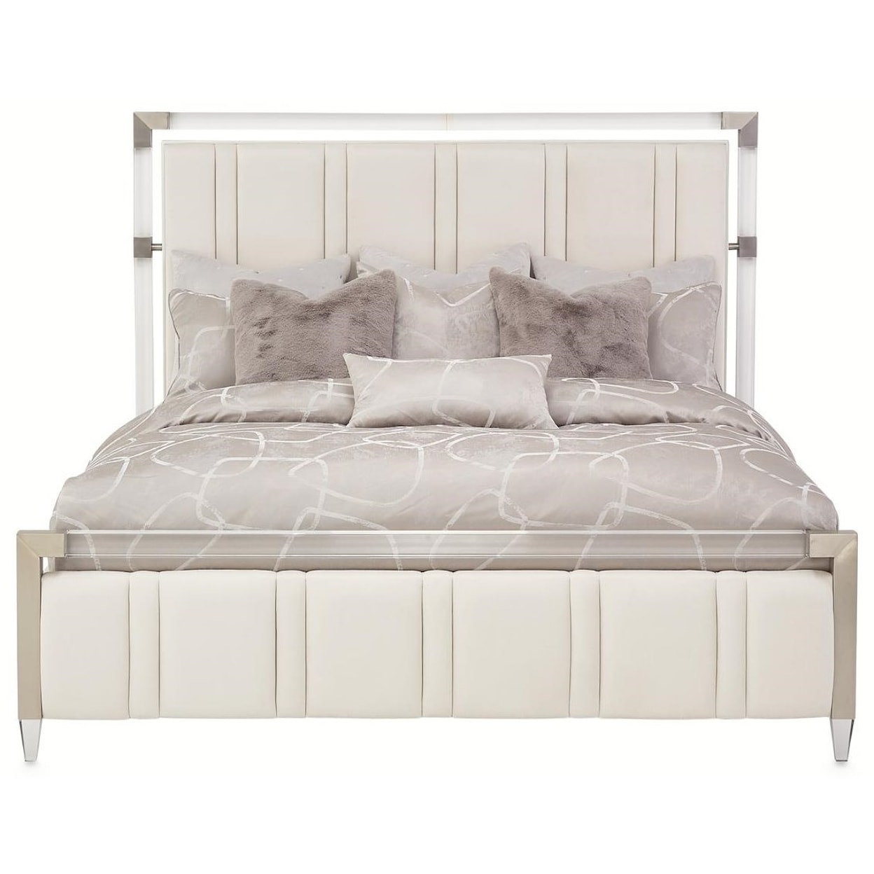 Michael Amini Penthouse Queen Panel Bed