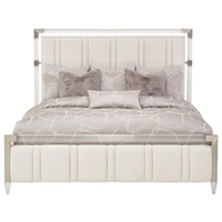 Queen Channel-Tufted Panel Bed