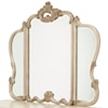 Michael Amini Platine de Royale 3 Panel Hinged Vanity Mirror