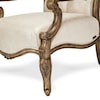 Michael Amini Platine de Royale Upholstered Wood Chair