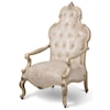 Michael Amini Platine de Royale Upholstered Wood Chair