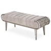 Michael Amini Roxbury Park Channel-Tufted Bed Bench