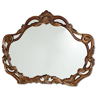 Traditional Sideboard Mirror with Detailed Frame