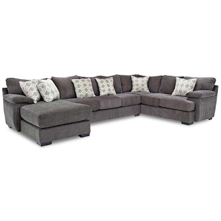 3-Piece Sectional w/ Left Chaise