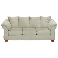 Contemporary Sofa with Flared Pillow Arms