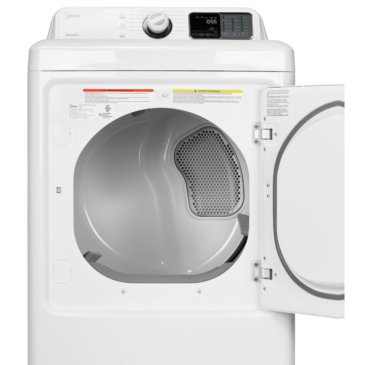 Midea Dryer 7.5 Cu Ft Electric Dryer with Sensor Dry