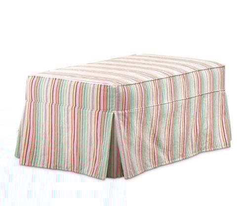 Mary Slipcover Ottoman