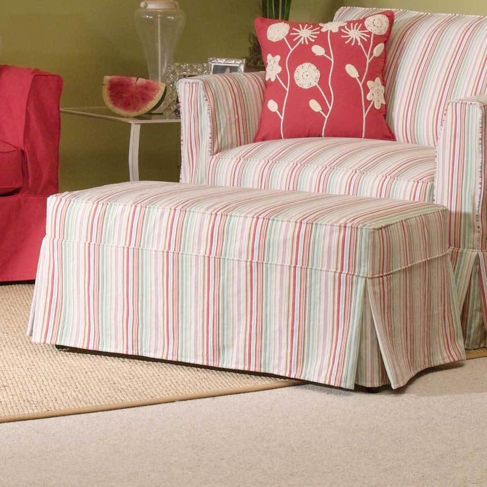 Miles Talbott Washable Wonders Mary Slipcover Ottoman