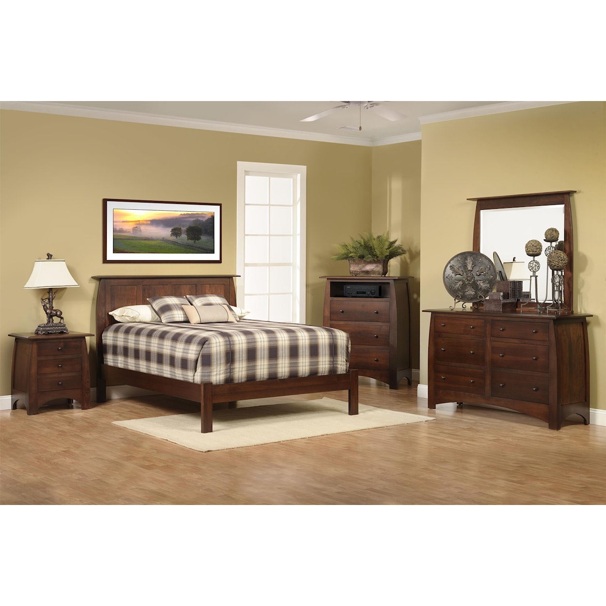 Millcraft Bordeaux Queen Panel Bed