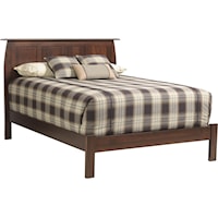 Full Wood Panel Bed