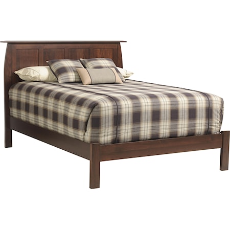 King Wood Panel Bed
