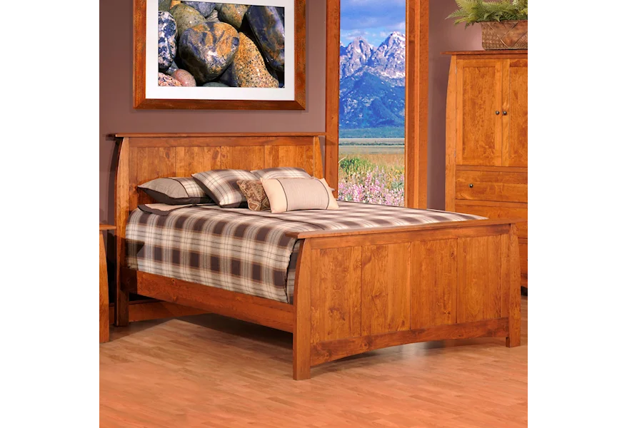 Bordeaux Full Panel Bed by Millcraft at Saugerties Furniture Mart