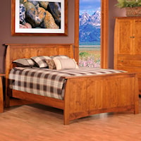 Queen Panel Wood Bed