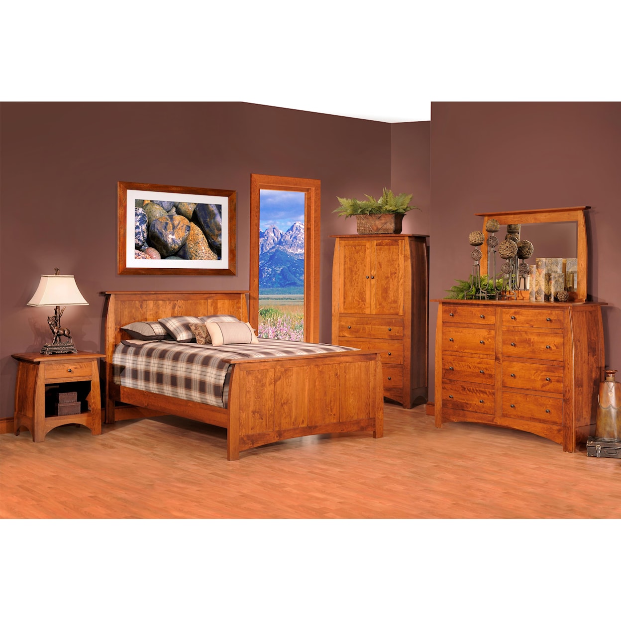 Millcraft Bordeaux Queen Panel Bed