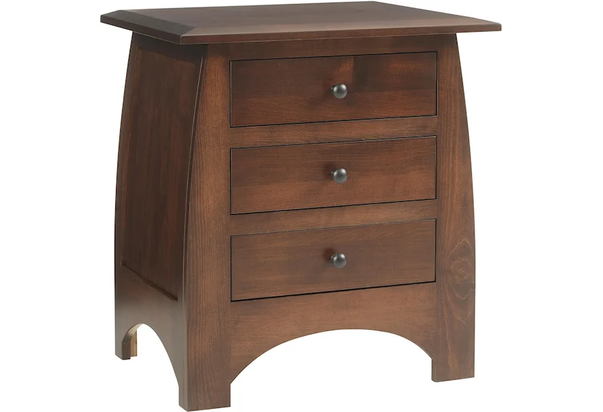 Bordeaux Nightstand by Millcraft at Saugerties Furniture Mart