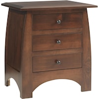 Night Stand w/ 3 Drawers