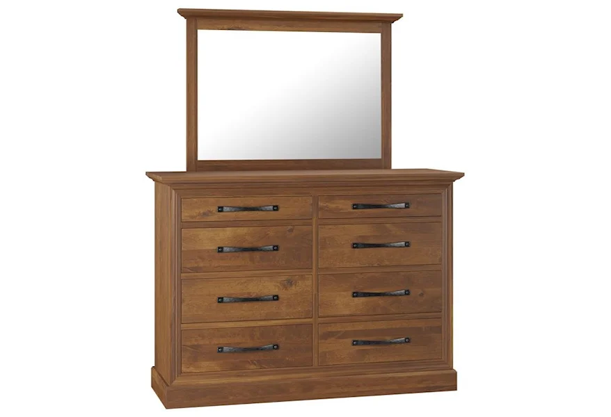Cades Cove Dresser And Mirror by Millcraft at Johnny Janosik