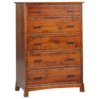 Transitional Solid Wood Chest of Drawers