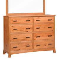 Transitional Solid Wood High Dresser