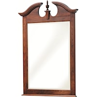 Mirror with Decoratively Arched Top