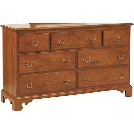 62 Inch Dresser with 7 Drawers
