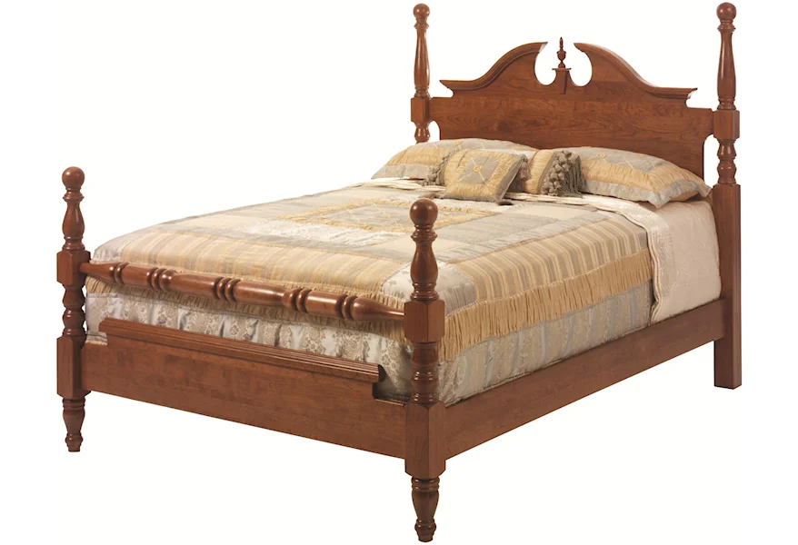 Elegant River Bend Full Cannon Ball Bed by Millcraft at Saugerties Furniture Mart