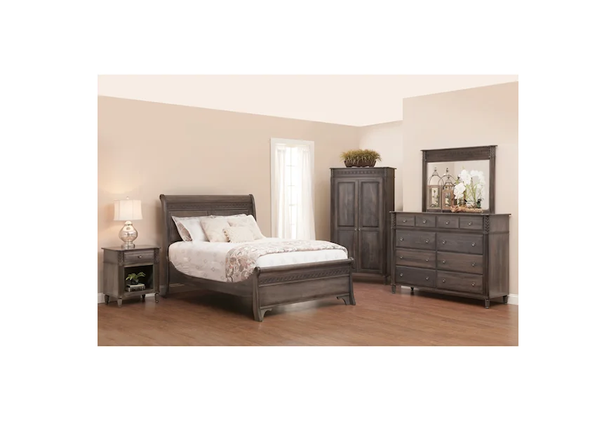Eminence Queen Bedroom Group by Millcraft at Saugerties Furniture Mart