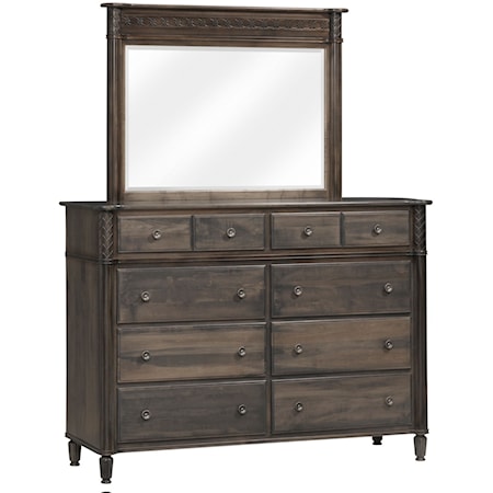 High Dresser and Mirror