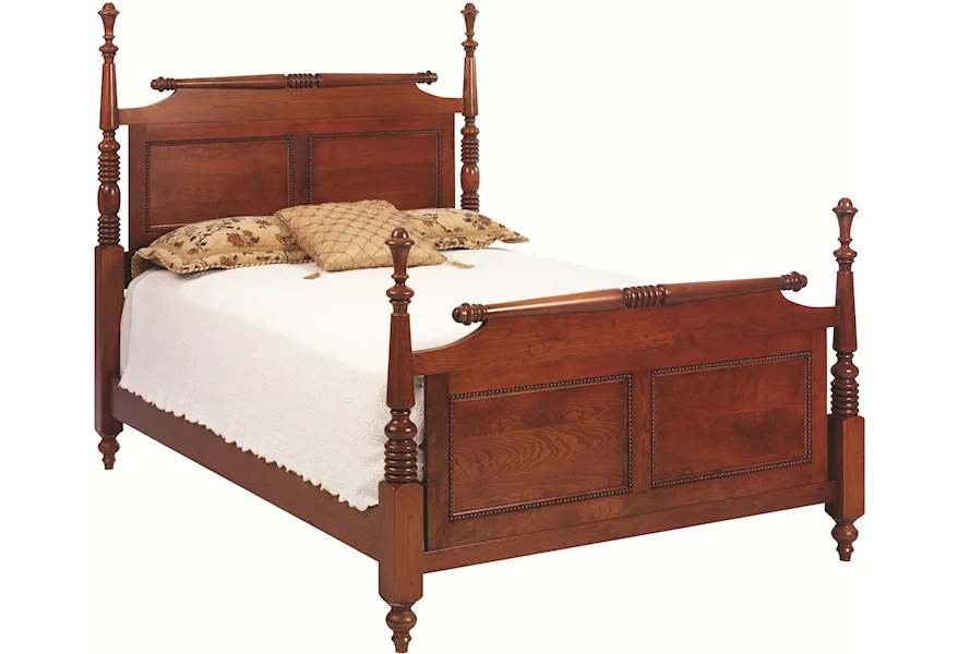 Fur Elise King Rolling Pin Bed by Millcraft at Saugerties Furniture Mart