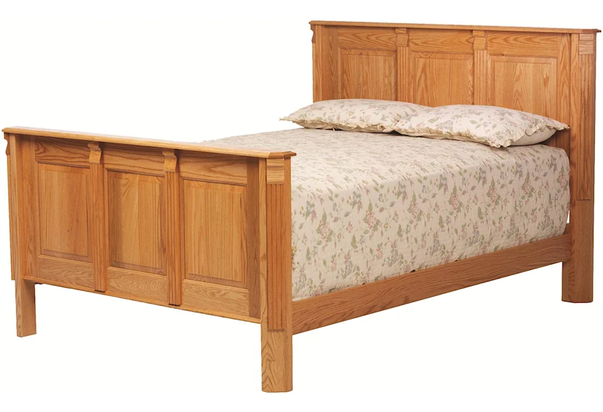 Journeys End Panel Bed by Millcraft at Saugerties Furniture Mart